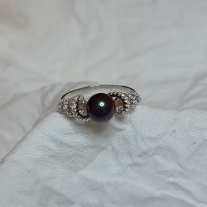 Crystal Waves Ring - Vantel Pearls